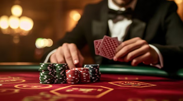 Hood vs Wolf live dealer table on usd77 showing card positions and betting interface